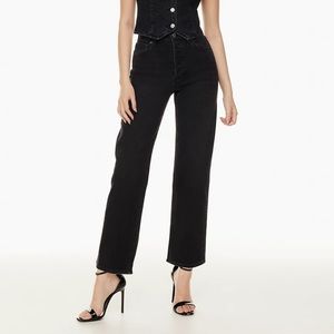 Aritzia Denim Forum Arlo High Rise Straight Jean Size 25